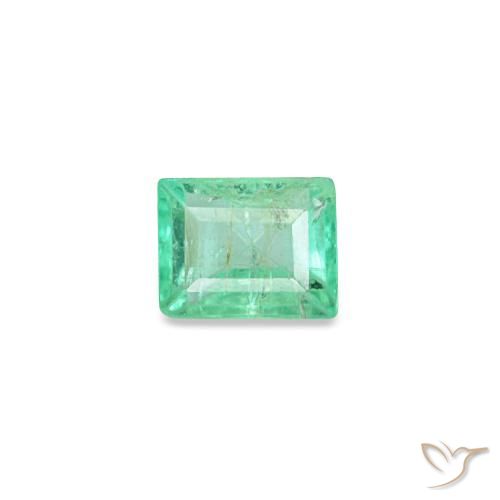 Esmeralda verde natural de 0,15 ct, baguette, VS-SI