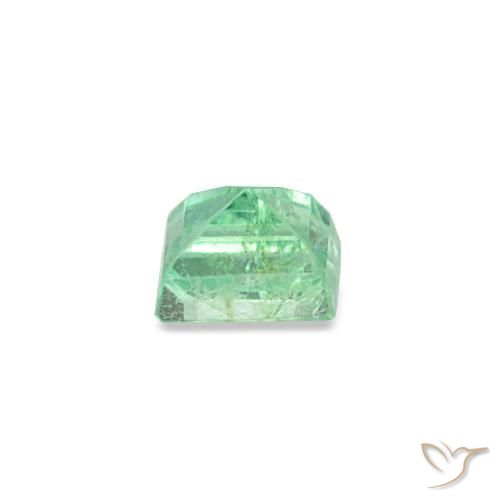 Esmeralda verde natural de 0,15 ct, baguette, VS-SI