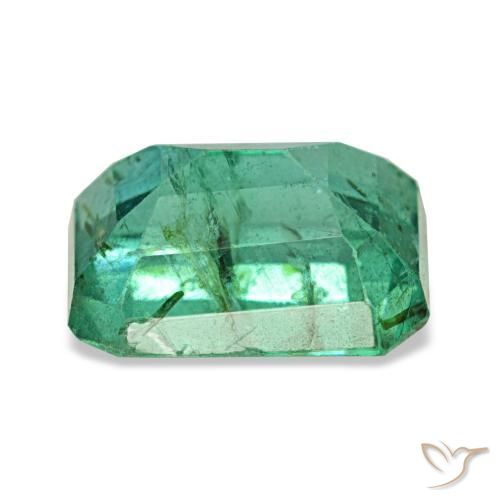 Esmeralda verde natural de 1,84 ct, corte esmeralda, VS-SI
