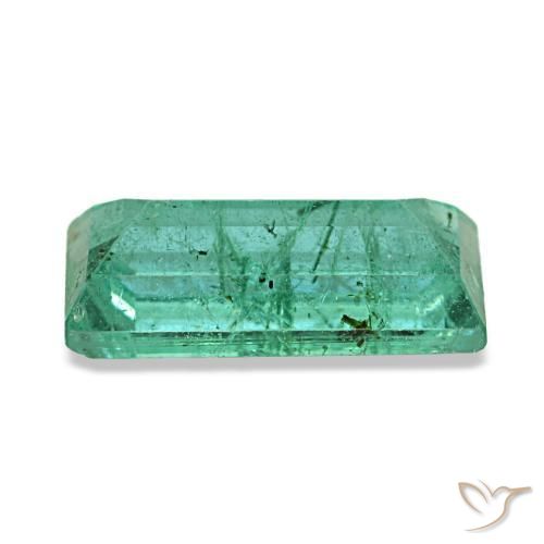 Esmeralda verde natural de 1,46 ct, baguette, VS-SI