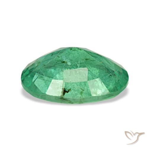 Esmeralda verde natural de 1,22 ct, corte óvalo, VS-SI