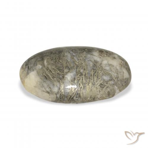 Feather Pyrite Multicolor natural de 21.25 ct, Ovalada, Opaco