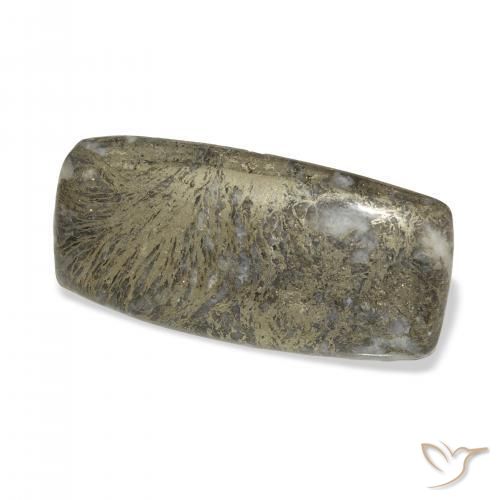 Feather Pyrite Multicolor natural de 41.68 ct, Forma Cojín, Opaco