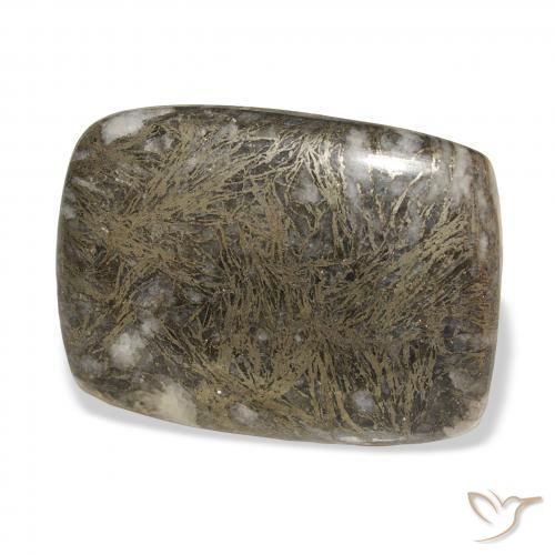 Feather Pyrite Multicolor natural de 30.63 ct, Forma Cojín, Opaco