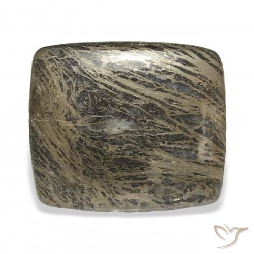 Feather Pyrite Multicolor natural de 32.15 ct, Forma Cojín, Opaco
