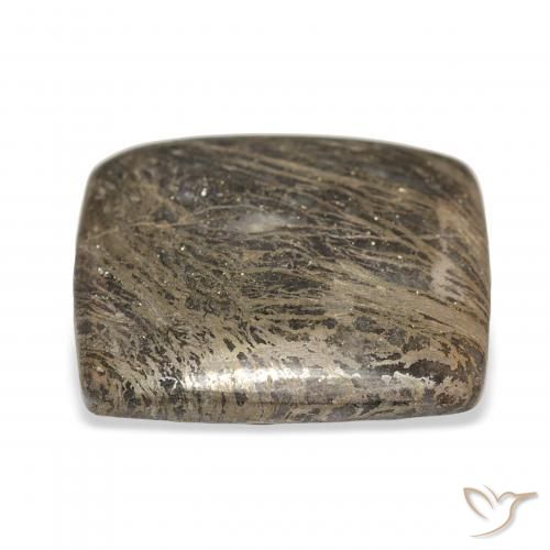 Feather Pyrite Multicolor natural de 32.15 ct, Forma Cojín, Opaco