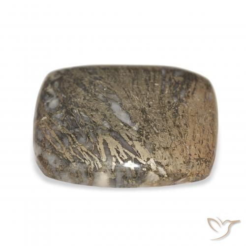Feather Pyrite Multicolor natural de 32.54 ct, Forma Cojín, Opaco
