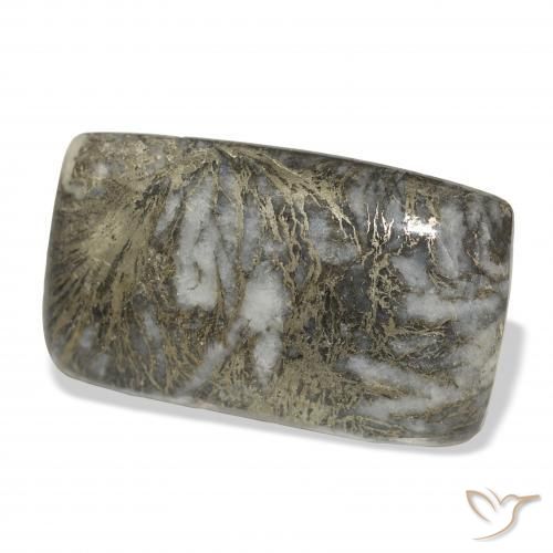 Feather Pyrite Multicolor natural de 36.96 ct, Forma Cojín, Opaco