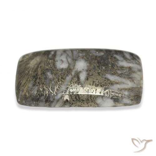 Feather Pyrite Multicolor natural de 36.96 ct, Forma Cojín, Opaco