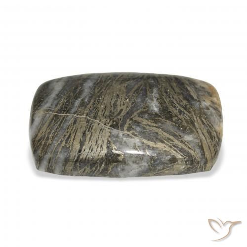 Feather Pyrite Multicolor natural de 25.34 ct, Forma Cojín, Opaco
