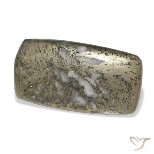 Feather Pyrite Multicolor natural de 32.65 ct, Forma Cojín, Opaco