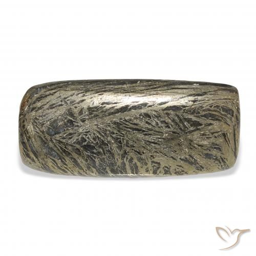 Feather Pyrite Multicolor natural de 28.89 ct, Forma Cojín, Opaco