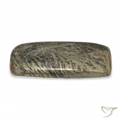 Feather Pyrite Multicolor natural de 28.89 ct, Forma Cojín, Opaco