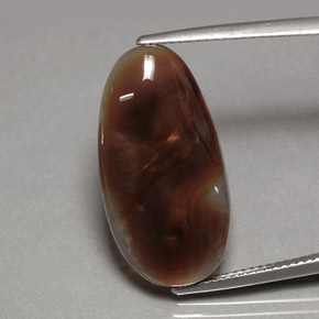Ágata de fuego multicolor natural de 10,63 ct, transparente, transparente / translúcido
