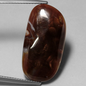 Ágata de fuego multicolor natural de 11,99 ct, transparente, transparente / translúcido