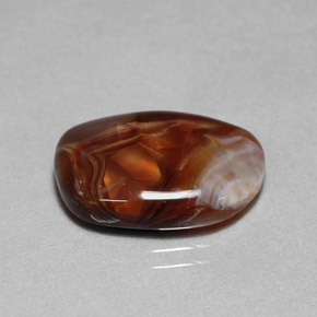 Ágata de fuego multicolor natural de 7,85 ct, transparente, transparente / translúcido