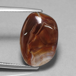 Ágata de fuego multicolor natural de 7,85 ct, transparente, transparente / translúcido