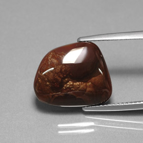 Ágata de fuego multicolor natural de 7,31 ct, transparente, transparente / translúcido