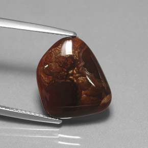 Ágata de fuego multicolor natural de 7,31 ct, transparente, transparente / translúcido