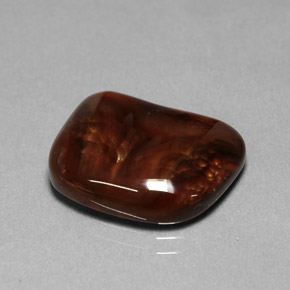 Ágata de fuego multicolor natural de 9,24 ct, transparente, transparente / translúcido