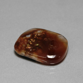 Ágata de fuego multicolor natural de 8,03 ct, transparente, transparente / translúcido
