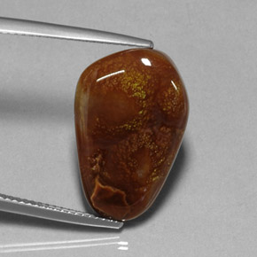 Ágata de fuego multicolor natural de 9,15 ct, transparente, transparente / translúcido
