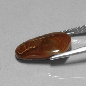 Ágata de fuego multicolor natural de 9,15 ct, transparente, transparente / translúcido