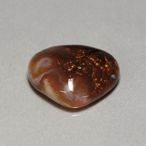 Ágata de fuego multicolor natural de 7,46 ct, transparente, transparente / translúcido