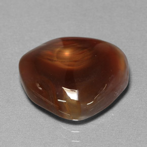 Ágata de fuego multicolor natural de 8,20 ct, transparente, transparente / translúcido