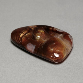 Ágata de fuego multicolor natural de 11,86 ct, transparente, transparente / translúcido