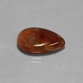 Ágata de fuego multicolor natural de 5,11 ct, transparente, transparente / translúcido