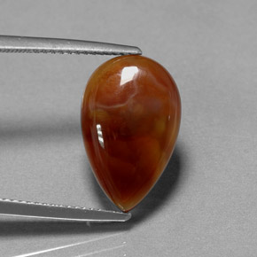 Ágata de fuego multicolor natural de 5,11 ct, transparente, transparente / translúcido