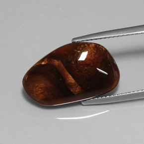 Ágata de fuego multicolor natural de 8,12 ct, transparente, transparente / translúcido