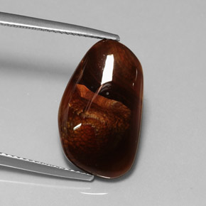 Ágata de fuego multicolor natural de 8,12 ct, transparente, transparente / translúcido