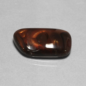 Ágata de fuego multicolor natural de 7,01 ct, transparente, transparente / translúcido