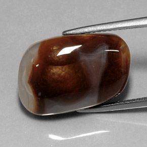 Ágata de fuego multicolor natural de 10,11 ct, transparente, transparente / translúcido