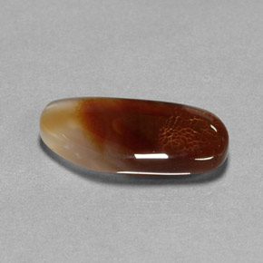 Ágata de fuego multicolor natural de 6,66 ct, transparente, transparente / translúcido