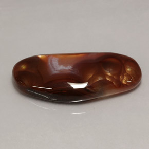 Ágata de fuego multicolor natural de 7,56 ct, transparente, transparente / translúcido