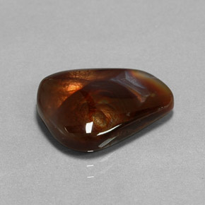 Ágata de fuego multicolor natural de 7,20 ct, transparente, transparente / translúcido