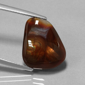 Ágata de fuego multicolor natural de 7,20 ct, transparente, transparente / translúcido