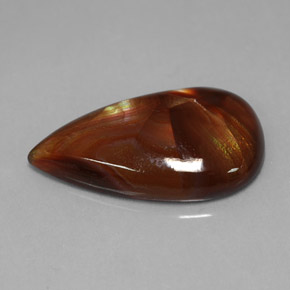Ágata de fuego multicolor natural de 7,15 ct, transparente, transparente / translúcido