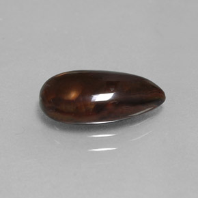 Ágata de fuego multicolor natural de 2,18 ct, en forma de pera, opaco