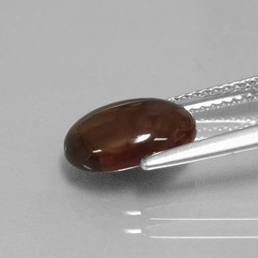 Ágata de fuego multicolor natural de 2,14 ct, corte óvalo, opaco