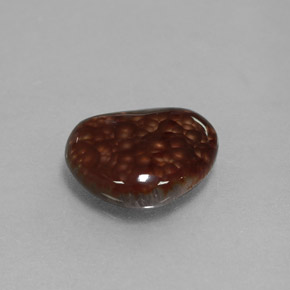 Ágata de fuego multicolor natural de 2,22 ct, forma elegante, opaco