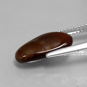 Ágata de fuego multicolor natural de 2,44 ct, forma elegante, opaco