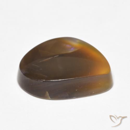 Ágata de fuego Multicolor natural de 7.62 ct, Elegante, Translúcido