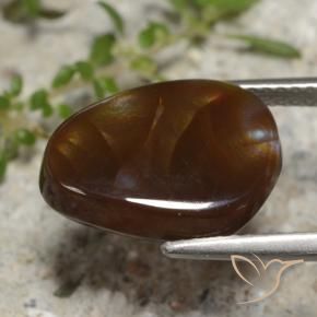Ágata de fuego Multicolor natural de 5.29 ct, Elegante, Translúcido