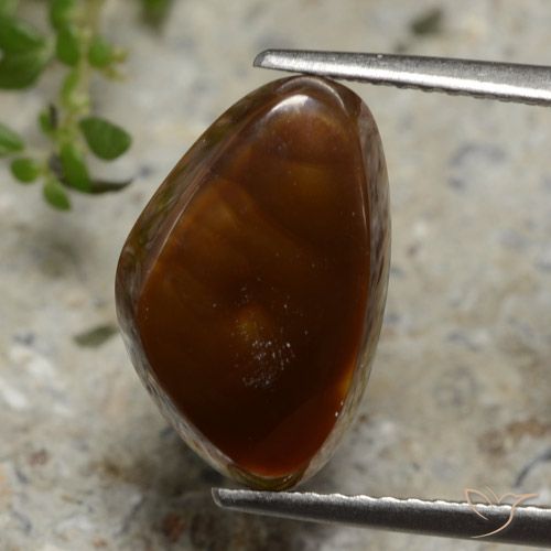 3.68ct Natural Multicolor Ágata de fuego, Trillón, Translúcido