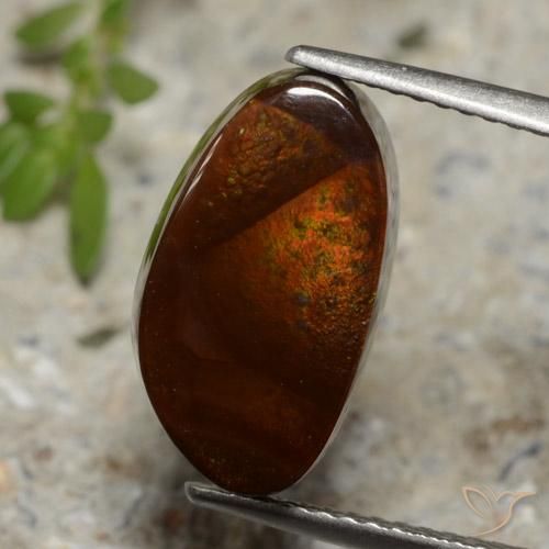 5.17ct Natural Multicolor Ágata de fuego, Elegante, Translúcido