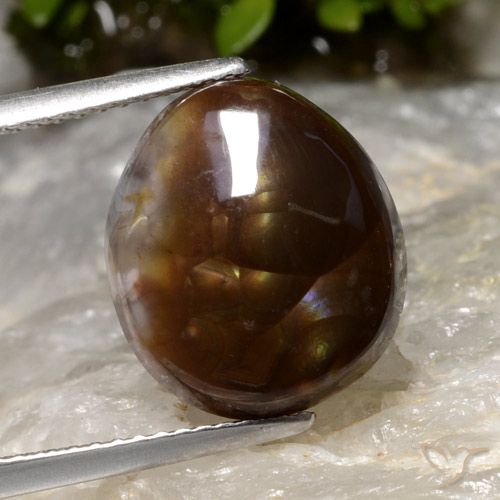 6.05ct Natural Multicolor Ágata de fuego, Elegante, Translúcido